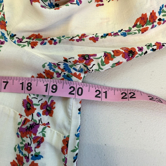 Anthropologie Maeve Top Womens Size 10 Floral Crochet Hiver Western Cottagecore - Picture 9 of 10